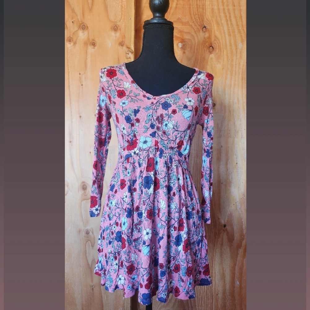 Jessica Simpson Maternity Floral Long Sleeve Dress BUY1 GET1 FREE